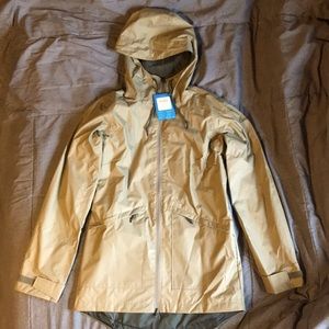 Khaki Womens Omni-tech Rain Jacket